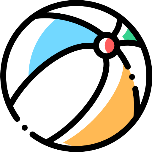 ビーチボール Detailed Rounded Color Omission icon