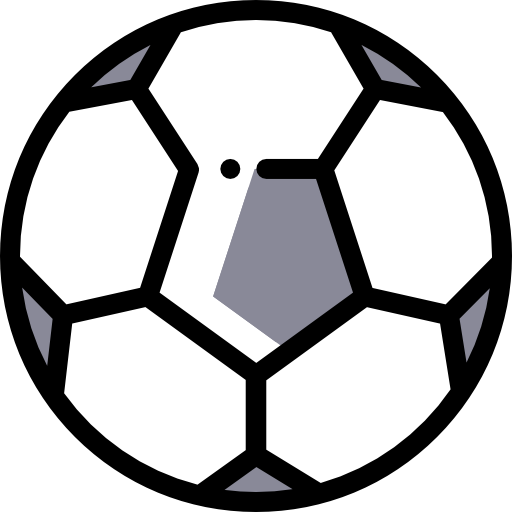 サッカー Detailed Rounded Color Omission icon