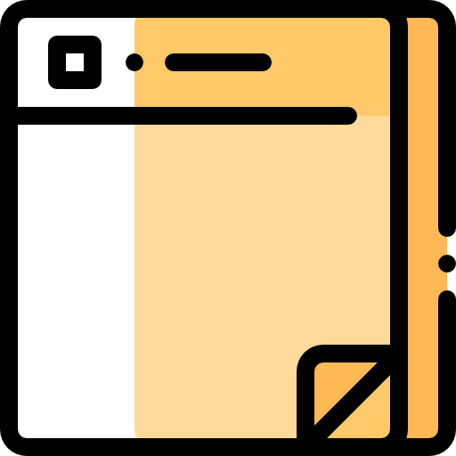 Notes Detailed Rounded Color Omission icon