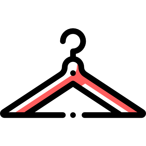ハンガー Detailed Rounded Color Omission icon