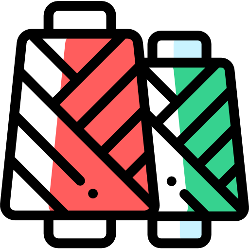 carrete de hilo Detailed Rounded Color Omission icono