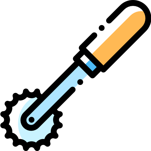 nóż Detailed Rounded Color Omission ikona