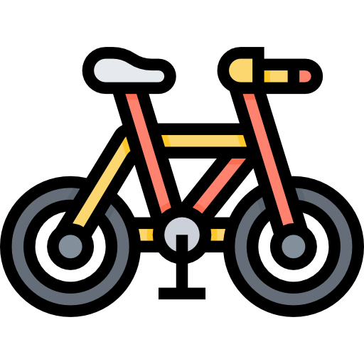 rower górski Meticulous Lineal Color ikona