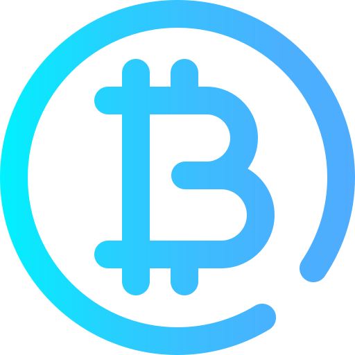bitcoin Super Basic Omission Gradient icono