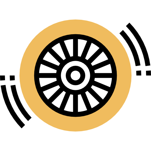 車輪 Meticulous Yellow shadow icon