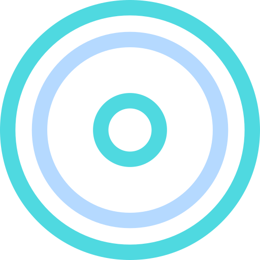 frisbeescheibe Basic Rounded Lineal Color icon