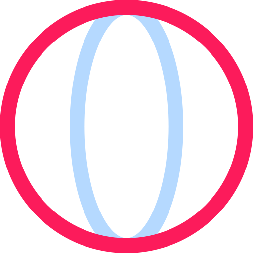 ビーチボール Basic Rounded Lineal Color icon