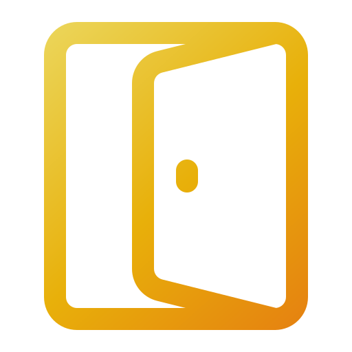 Door Generic gradient outline icon