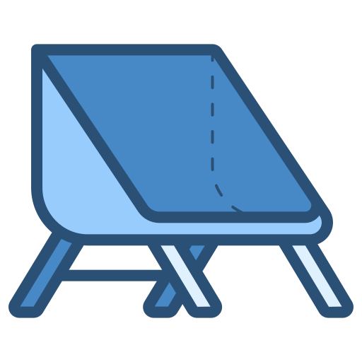 silla de camping Generic color lineal-color icono