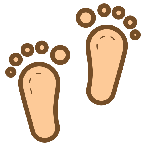 Footprints Generic color lineal-color icon