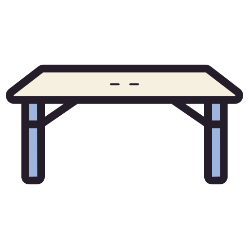 Folding table Generic color lineal-color icon