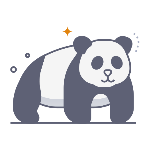 panda Generic gradient lineal-color icon