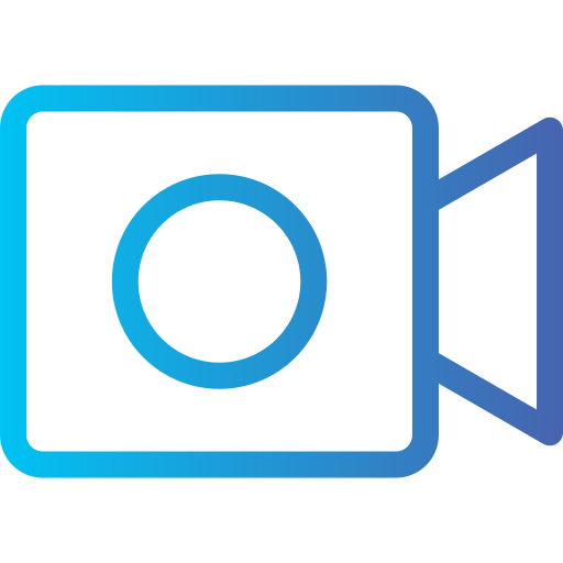 video Generic gradient outline icon