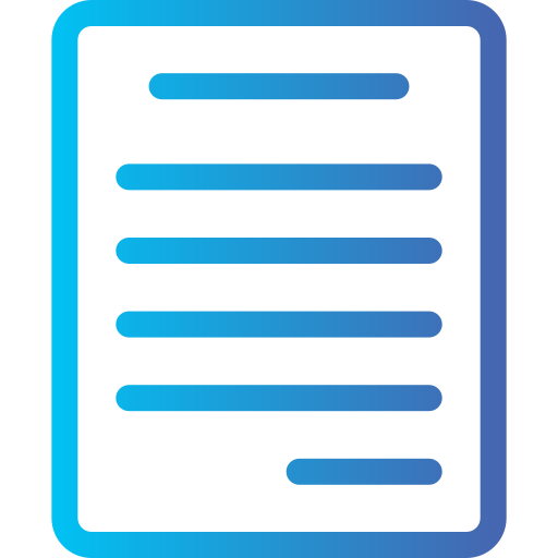 documento Generic gradient outline icono