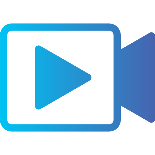 Video Generic gradient fill icon