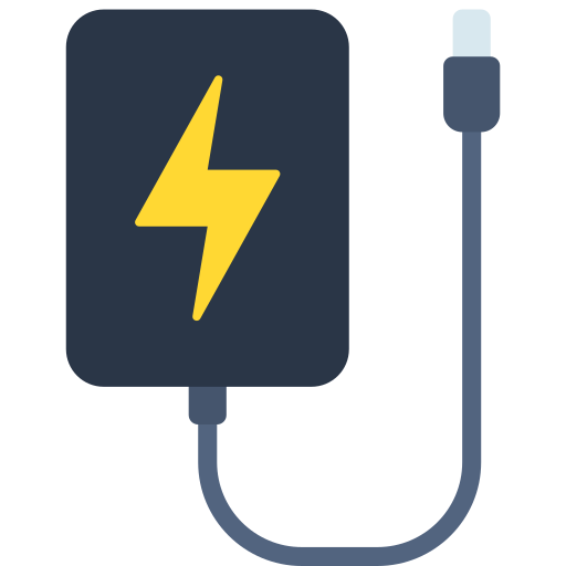 Portable charger Juicy Fish Flat icon