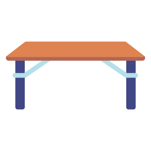 Folding table Generic color fill icon