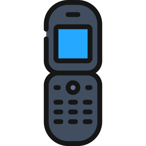 telefon z klapką Generic color lineal-color ikona