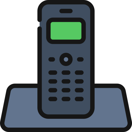 Стационарный телефон Generic color lineal-color иконка