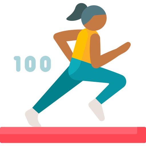 100 meter dash Special Flat icon