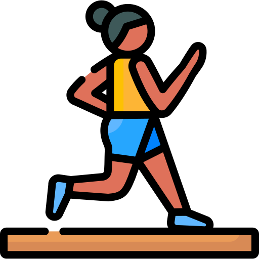 Race walking Special Lineal color icon