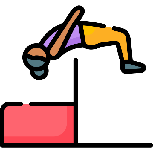 High jump Special Lineal color icon