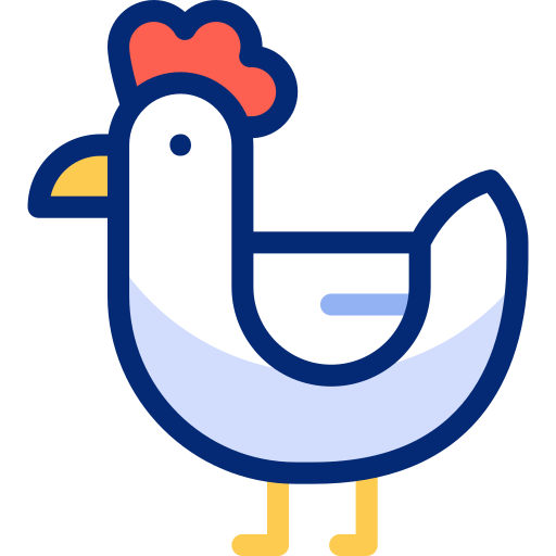 Hen Basic Accent Lineal Color icon