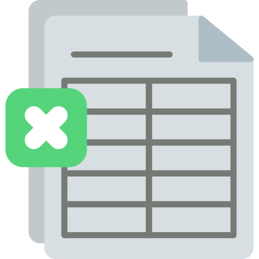 Excel file Generic color fill icon
