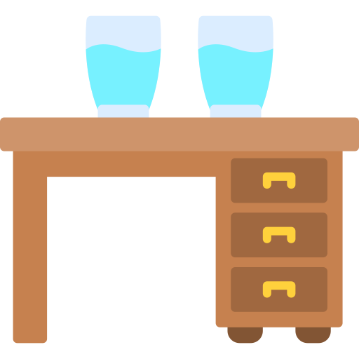 stół biurowy Generic color fill ikona