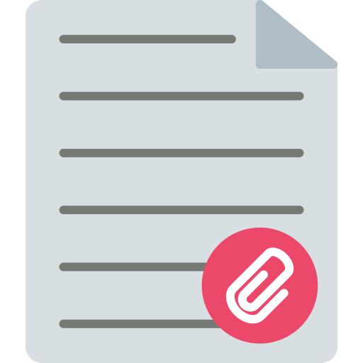 Paperclip Generic color fill icon