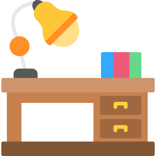 escritorio de oficina Generic color fill icono