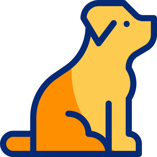 Golden retriever Basic Accent Lineal Color icon