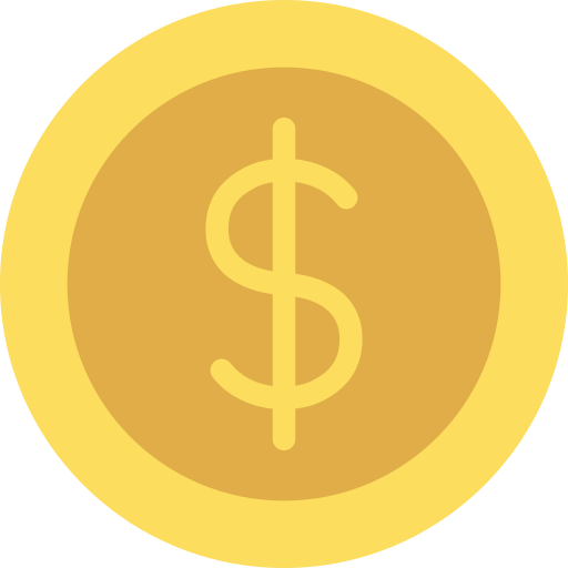 moneta Generic color fill icona