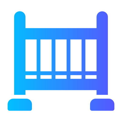 Baby crib Generic gradient fill icon