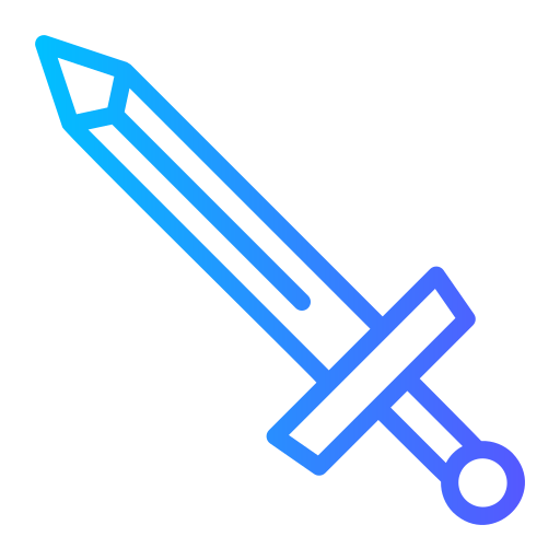 Sword Generic gradient outline icon