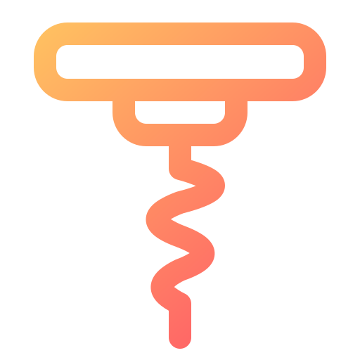 Corkscrew Generic gradient outline icon