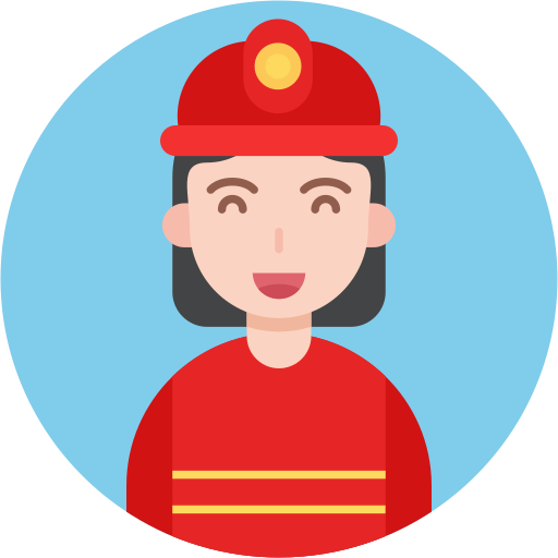 Firewoman Generic color fill icon