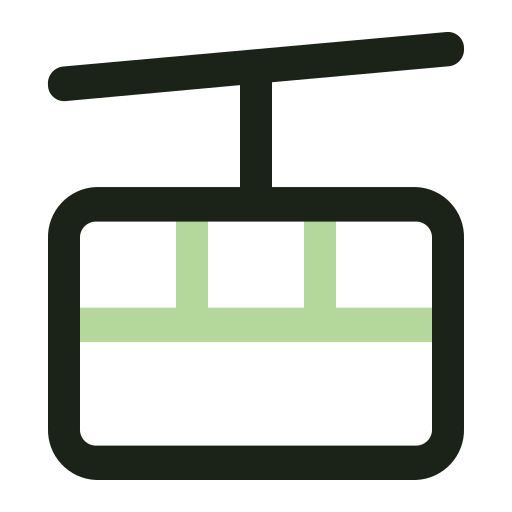 Cable car cabin Generic color outline icon