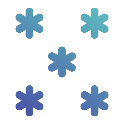 Снег Generic gradient outline иконка