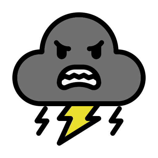 Thunder Generic color lineal-color icon