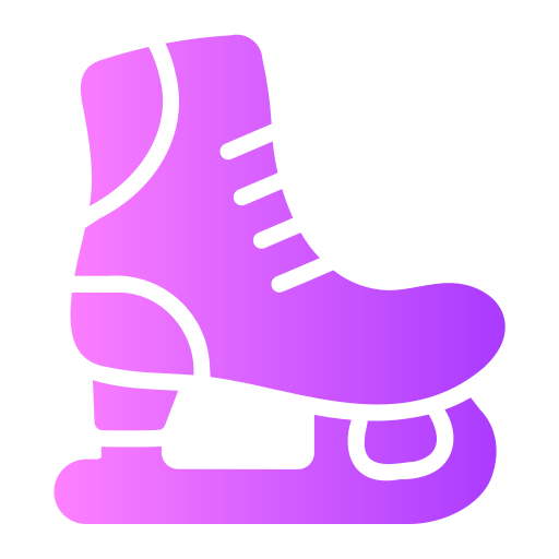 Ice skating Generic gradient fill icon