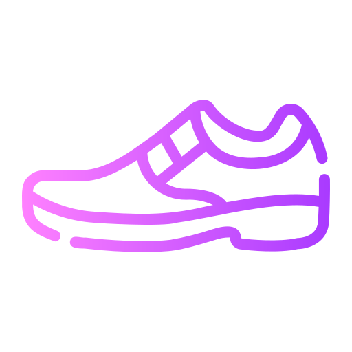 scarpe di pelle Generic gradient outline icona
