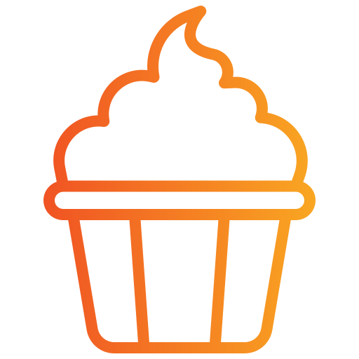 cupcake Generic gradient outline icoon