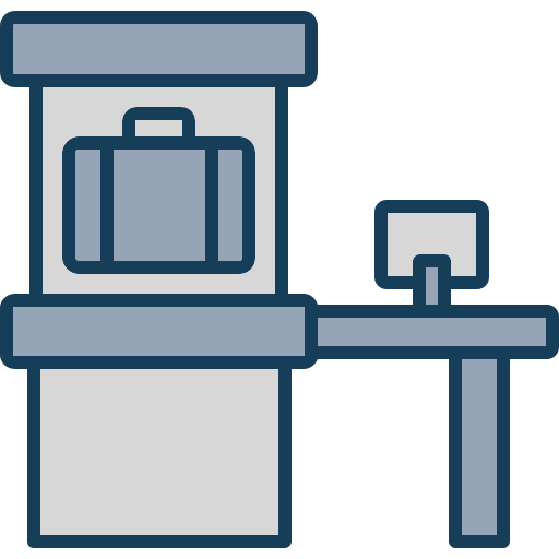 escáner de equipaje Generic color lineal-color icono