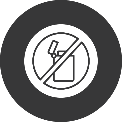 No smoking Generic black fill icon