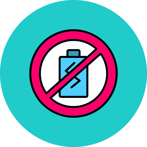 No battery Generic color lineal-color icon