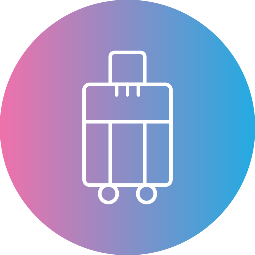 bagage tas Generic gradient fill icoon