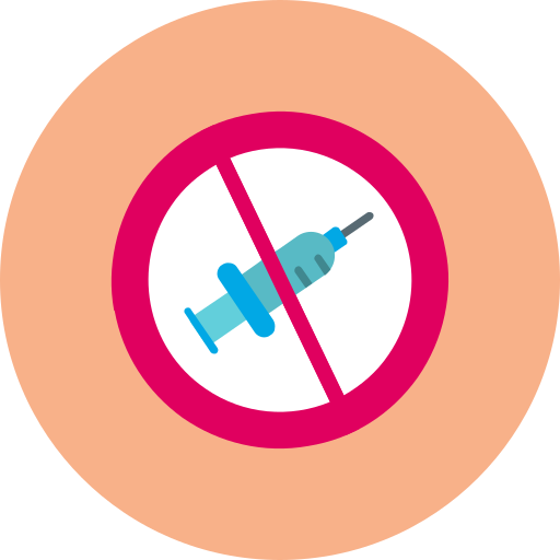 No syringe Generic color fill icon