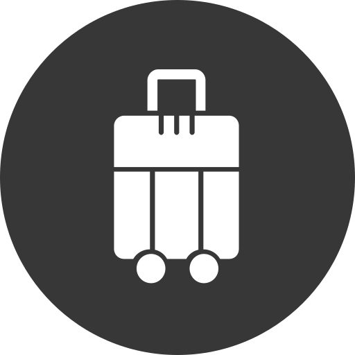 bagage tas Generic black fill icoon
