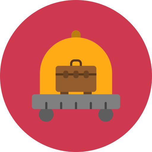 carrito de equipaje Generic color fill icono